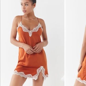 NWOT Orange Slip Dress